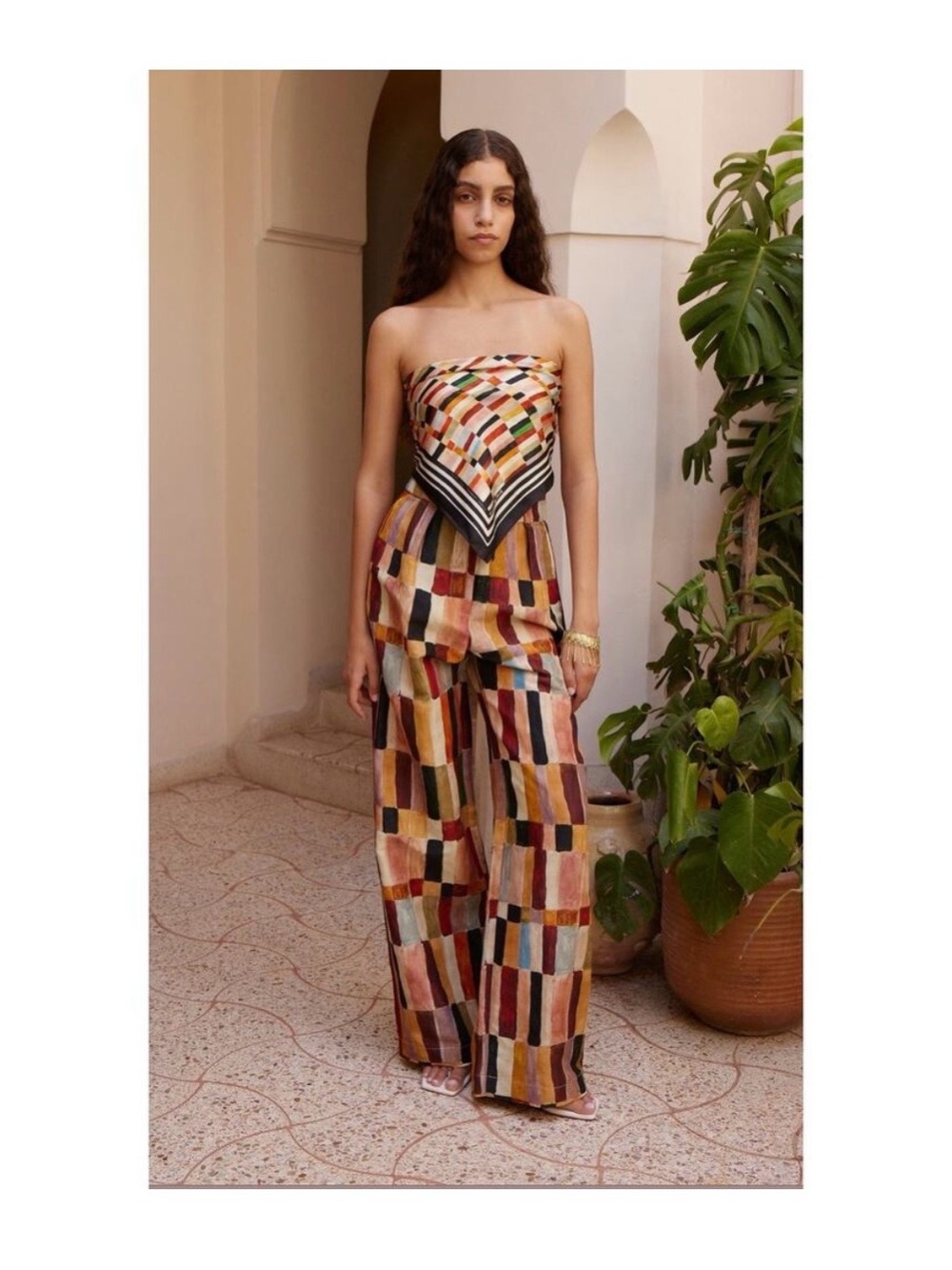 Alemais XLRNCE Marjorelle
printed linen and silk palazzo
